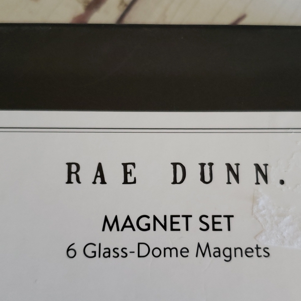 Rae Dunn glass dome magnets set new - Picture 2 of 2